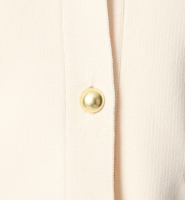 UNITED ARROWS green label relaxing「フォルム ゴールドカラーボタン ニット カーディガン ウォッシャブル」|カーディガン|