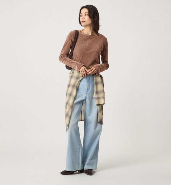 UNITED ARROWS green label relaxing「［size SHORTあり］シアー チェック シャツ」|シャツ・ブラウス|