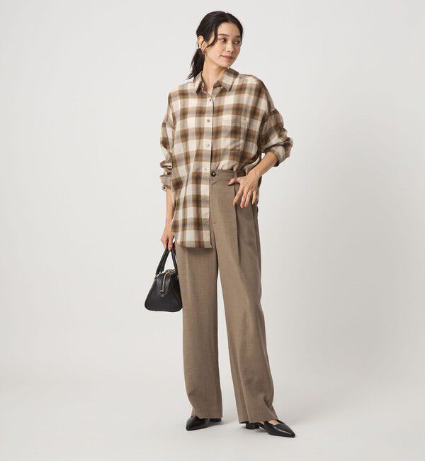 UNITED ARROWS green label relaxing「［size SHORTあり］シアー チェック シャツ」|シャツ・ブラウス|