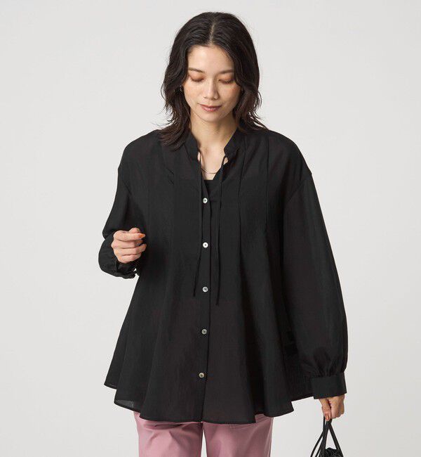 UNITED ARROWS green label relaxing「ミルフィーユフレアブラウス」|シャツ・ブラウス|