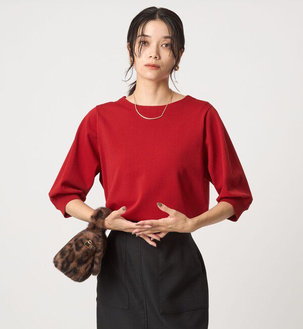 UNITED ARROWS green label relaxing「フォルムスリーブ ニット プルオーバー -ウォッシャブル-」|ニット・セーター|