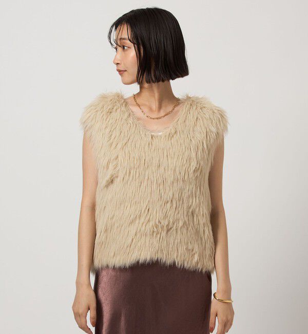 UNITED ARROWS green label relaxing「フェザー ノースリーブ プルオーバー  -ウォッシャブル-」|ベスト・ジレ|