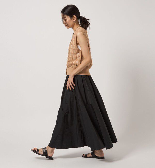 UNITED ARROWS green label relaxing「ボリューム ギャザー スカート」|フレア|