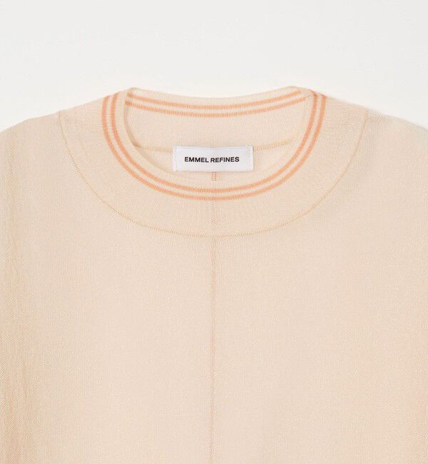 EMMEL REFINES「＜EMMEL REFINES＞EM シアー ライン ニット プルオーバー」|ニット・セーター|
