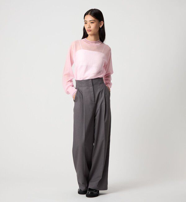 EMMEL REFINES「＜EMMEL REFINES＞EM シアー ライン ニット プルオーバー」|ニット・セーター|