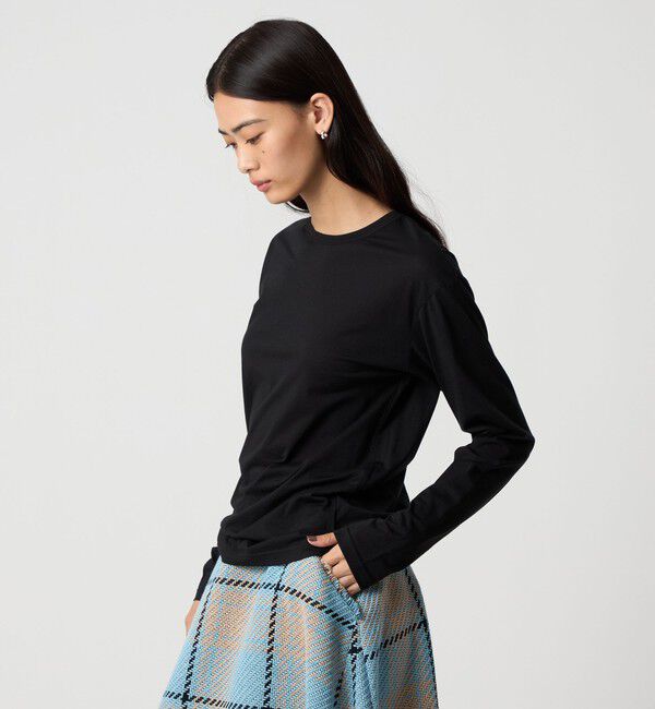 EMMEL REFINES「＜EMMEL REFINES＞EM クルーネック ロングスリーブ Tシャツ」|Tシャツ・カットソー|
