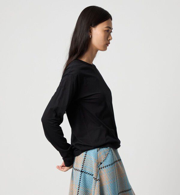 EMMEL REFINES「＜EMMEL REFINES＞EM クルーネック ロングスリーブ Tシャツ」|Tシャツ・カットソー|