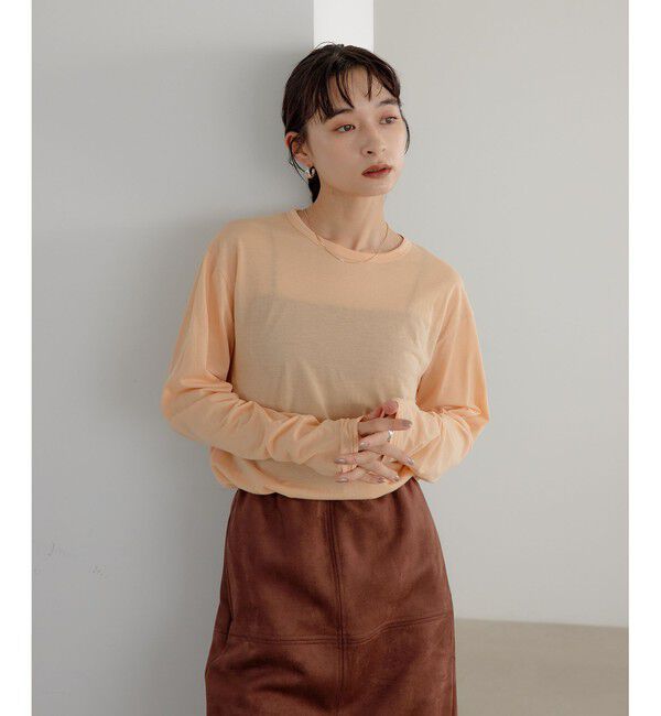 EMMEL REFINES「＜EMMEL REFINES＞EM クルーネック ロングスリーブ Tシャツ」|Tシャツ・カットソー|SHERBET