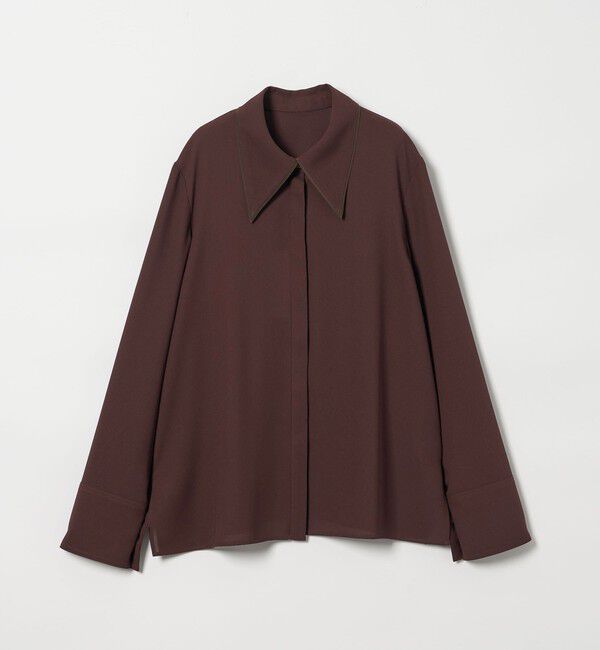 EMMEL REFINES「＜EMMEL REFINES＞EM パイピングエリ トロミシャツ」|シャツ・ブラウス|