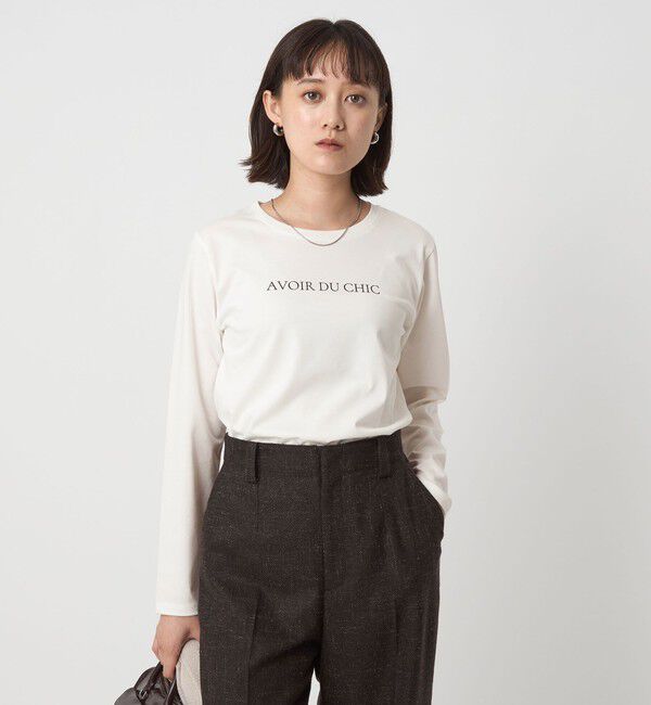 UNITED ARROWS green label relaxing「ロゴ ロングスリーブ カットソー」|Tシャツ・カットソー|