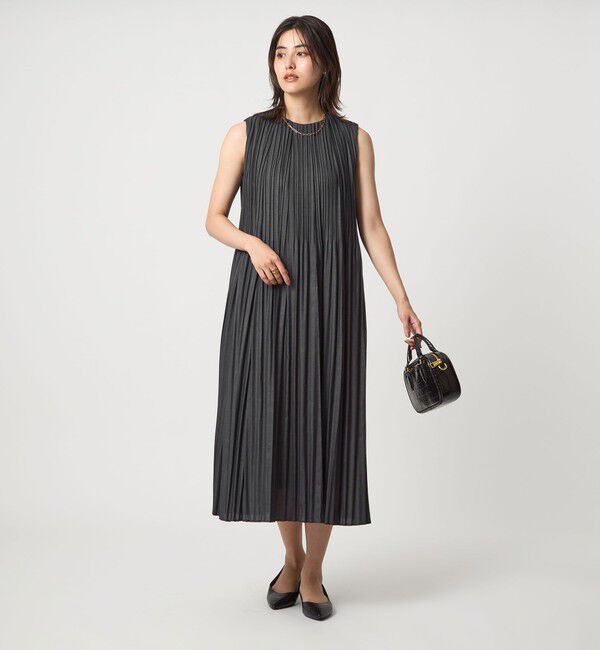 UNITED ARROWS green label relaxing「チンツボイル プリーツ ワンピース」|ドレス|