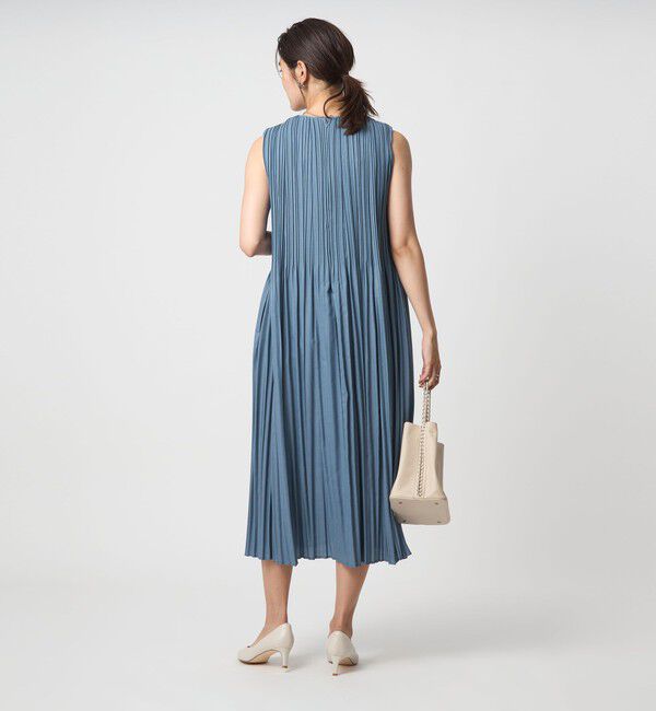 UNITED ARROWS green label relaxing「チンツボイル プリーツ ワンピース」|ドレス|
