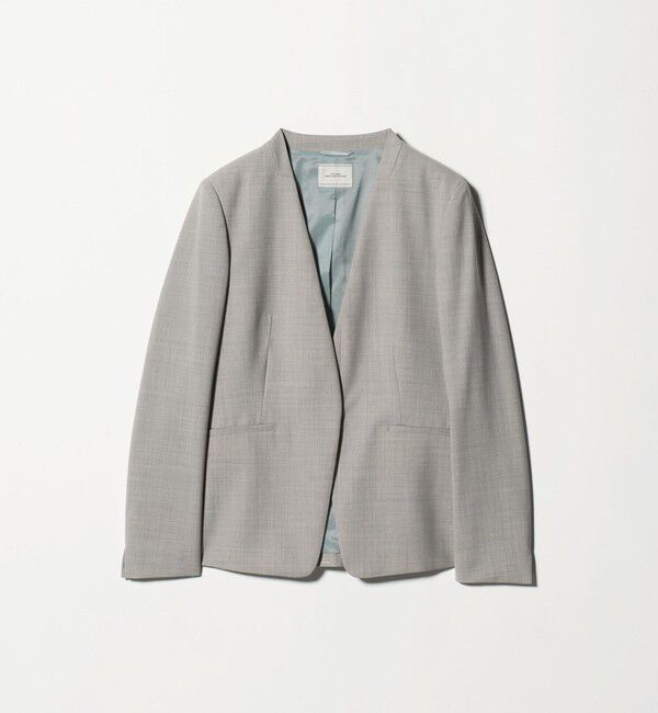 UNITED ARROWS green label relaxing「カチリラ ノーラペル ジャケット  -ウォッシャブル・ストレッチ-」|ノーカラージャケット|