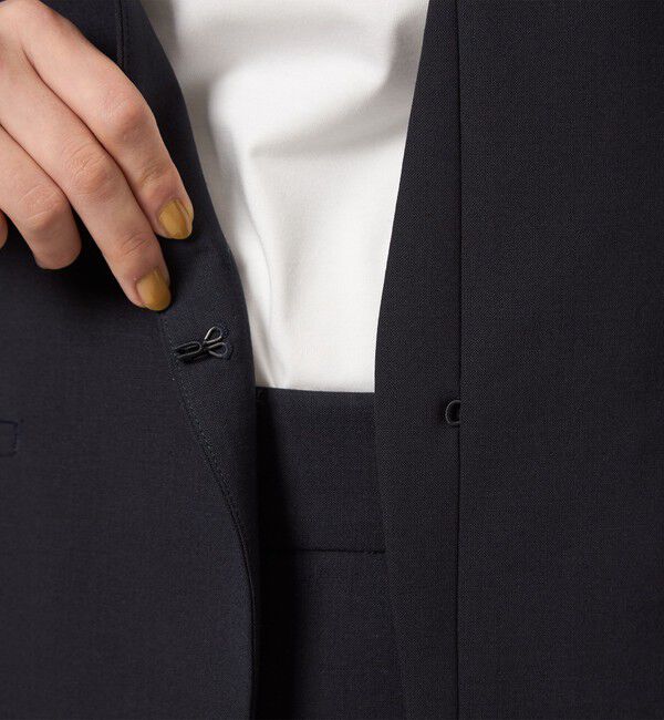 UNITED ARROWS green label relaxing「カチリラ ノーラペル ジャケット  -ウォッシャブル・ストレッチ-」|ノーカラージャケット|