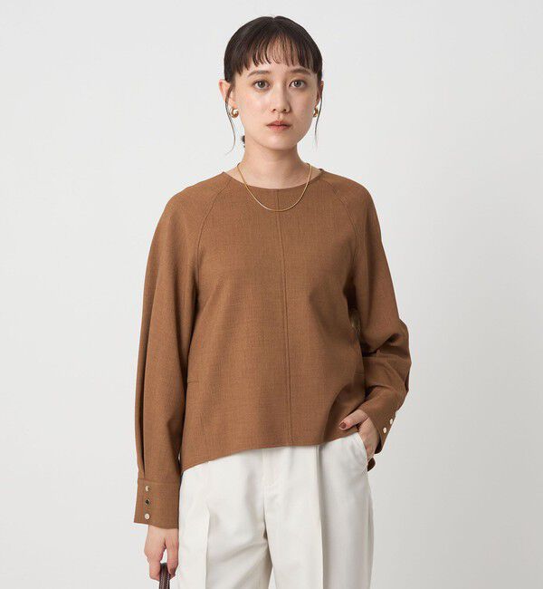 UNITED ARROWS green label relaxing「ソフトジョーゼット プルオーバー -マシンウォッシャブル・ストレッチ-」|シャツ・ブラウス|