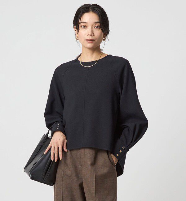 UNITED ARROWS green label relaxing「ソフトジョーゼット プルオーバー -マシンウォッシャブル・ストレッチ-」|シャツ・ブラウス|