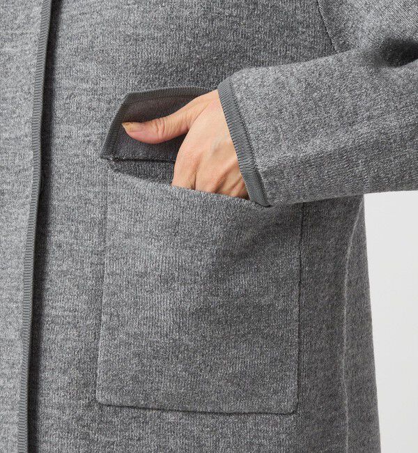 UNITED ARROWS green label relaxing「パイピング ノーカラー ニット カーディガン -ウォッシャブル-」|カーディガン|