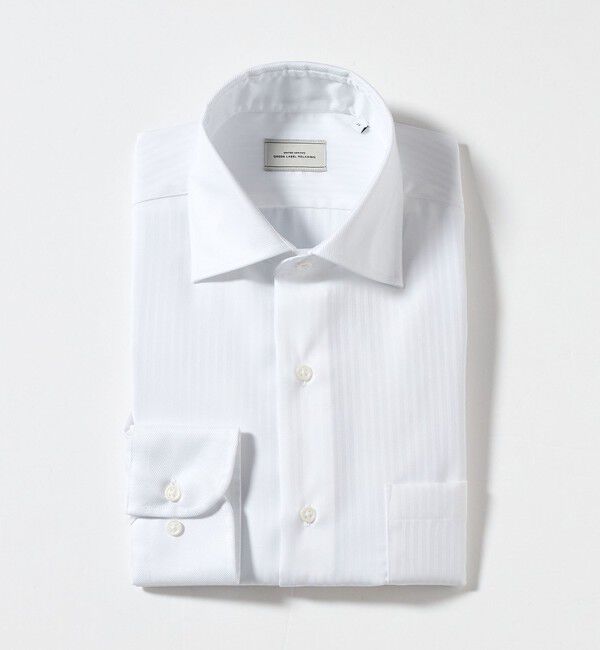 UNITED ARROWS green label relaxing「コットン シャドーストライプ クレリック ワイドカラー ドレスシャツ -イージーアイロン-」|シャツ・ブラウス|