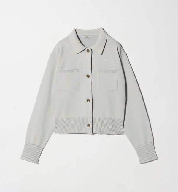 UNITED ARROWS green label relaxing「ポロニット カーディガン ウォッシャブル」|カーディガン|LT.GRAY