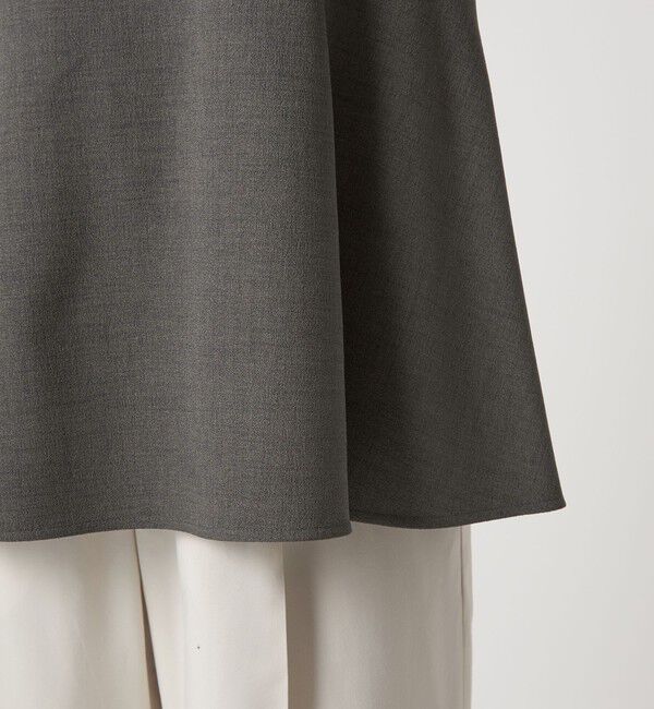 UNITED ARROWS green label relaxing「ソフトジョーゼット 襟付き ペプラム プルオーバー マシンウォッシャブル ストレッチ」|シャツ・ブラウス|