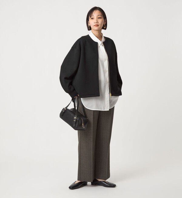 UNITED ARROWS green label relaxing「ダンボール ノーカラー ブルゾン」|ブルゾン・スタジャン|