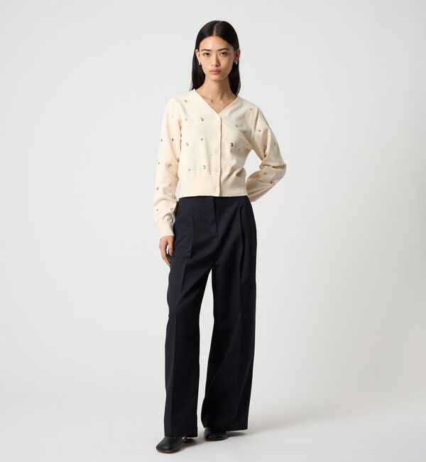 EMMEL REFINES「＜EMMEL REFINES＞EM ビジュー 2WAY カーディガン」|カーディガン|