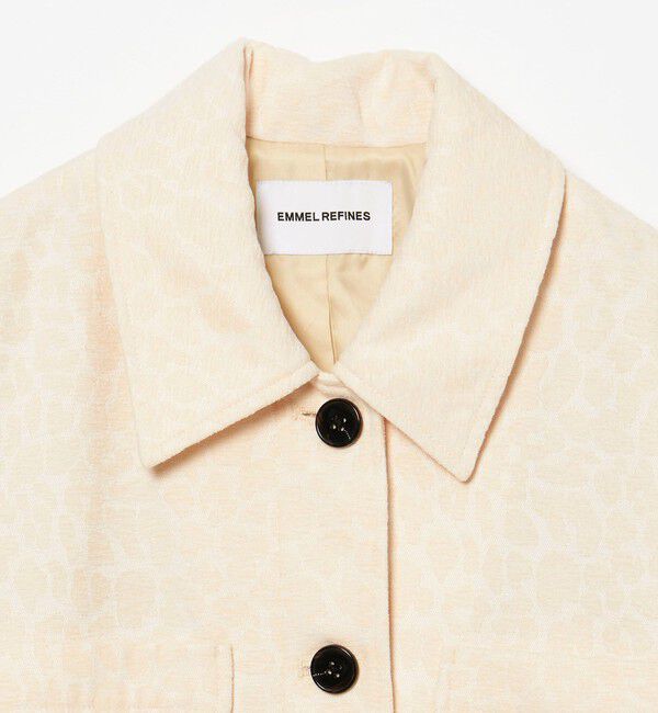 EMMEL REFINES「＜EMMEL REFINES＞EM レオパード ジャカード シャツ ジャケット」|その他|