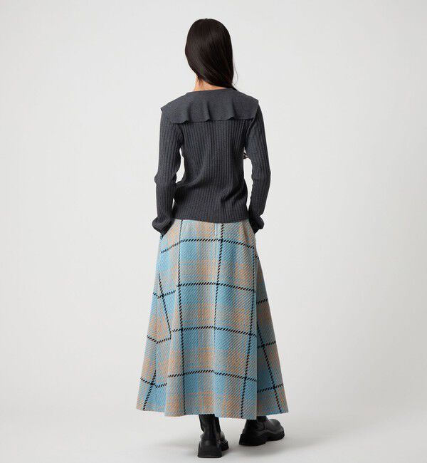 EMMEL REFINES「＜EMMEL REFINES＞EM レイヤーリブ ボタン ニット」|ニット・セーター|