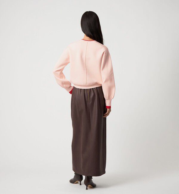 EMMEL REFINES「＜EMMEL REFINES＞EM スウェットライク クルーネック ニットプルオーバー」|ニット・セーター|