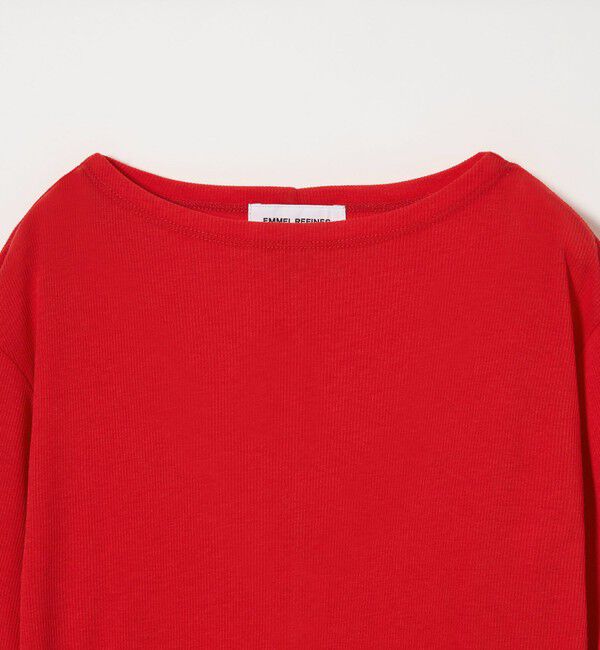 EMMEL REFINES「＜EMMEL REFINES＞EM テレコ ボートネック ロングスリーブ カットソー」|Tシャツ・カットソー|