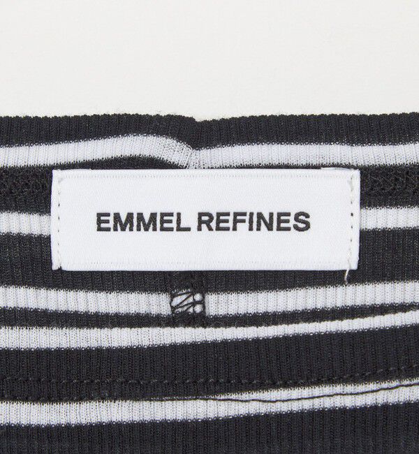 EMMEL REFINES「＜EMMEL REFINES＞EM テレコ ボートネック ロングスリーブ カットソー」|Tシャツ・カットソー|
