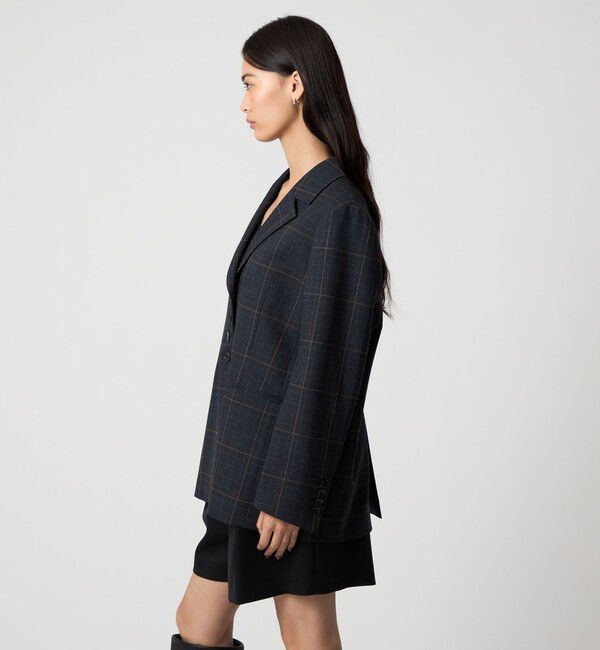 EMMEL REFINES「＜EMMEL REFINES＞EM グレンチェック テーラード ジャケット」|テーラードジャケット|