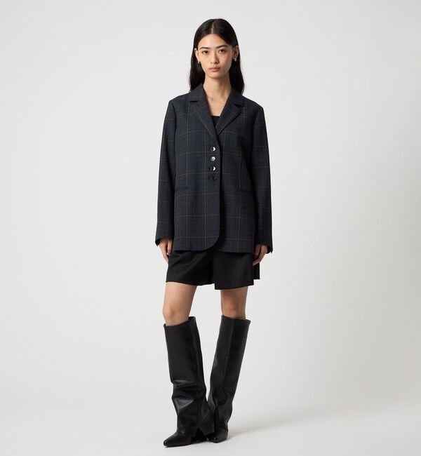 EMMEL REFINES「＜EMMEL REFINES＞EM グレンチェック テーラード ジャケット」|テーラードジャケット|