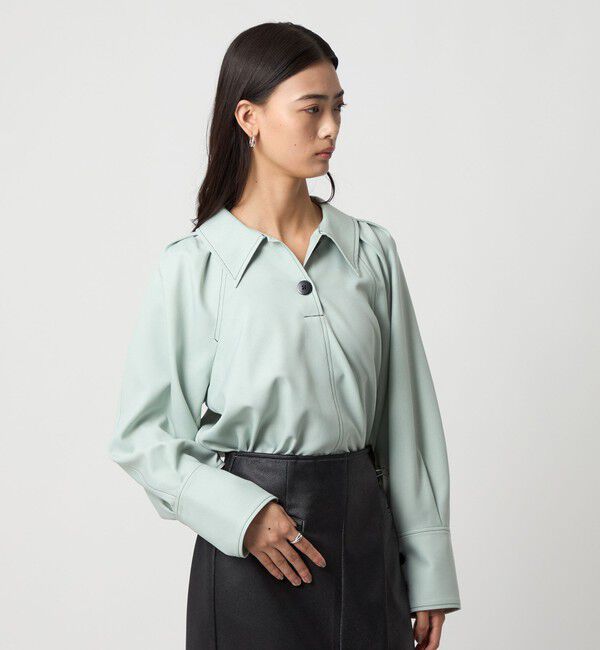 EMMEL REFINES「＜EMMEL REFINES＞EM フロントボタン シャツ ブラウス」|シャツ・ブラウス|