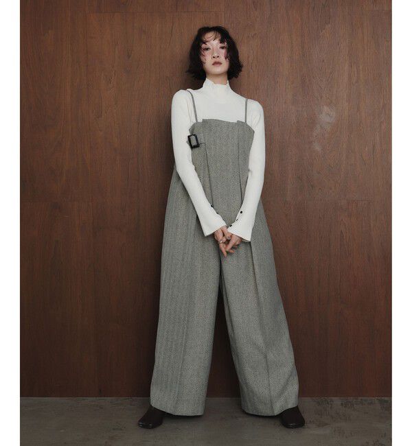 EMMEL REFINES「＜EMMEL REFINES＞EM ラップライク キャミサロペット」|オールインワン|