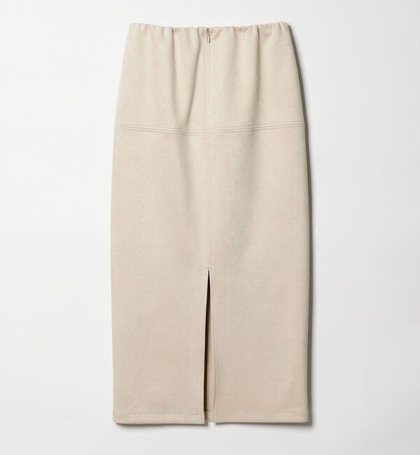 EMMEL REFINES「＜EMMEL REFINES＞EM スウェードライク ステッチ Iラインスカート」|スカート|