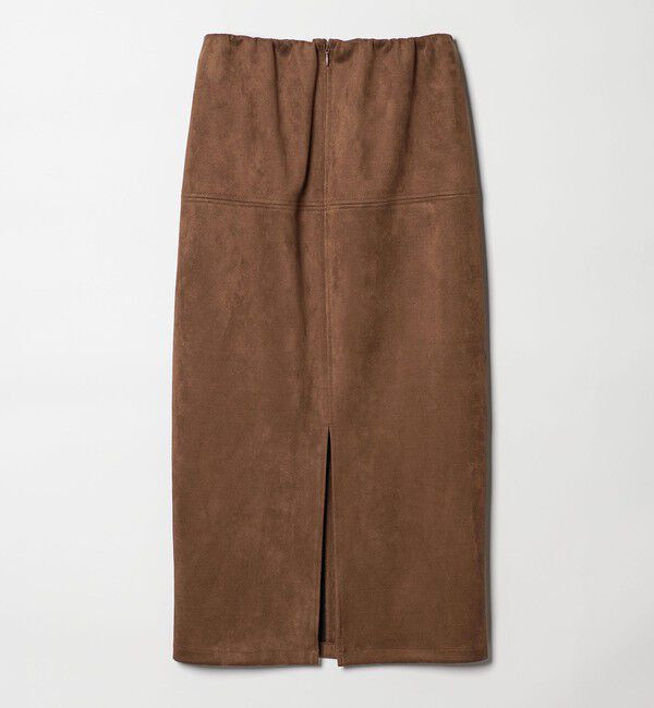 EMMEL REFINES「＜EMMEL REFINES＞EM スウェードライク ステッチ Iラインスカート」|スカート|
