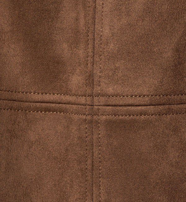 EMMEL REFINES「＜EMMEL REFINES＞EM スウェードライク ステッチ Iラインスカート」|スカート|