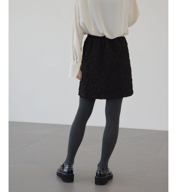 EMMEL REFINES「＜EMMEL REFINES＞EM フクレジャカード ミニスカート」|スカート|
