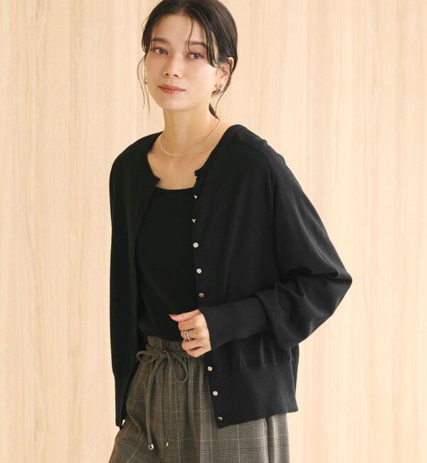 UNITED ARROWS green label relaxing「エブリニット 2WAY カーディガン ウォッシャブル」|カーディガン|