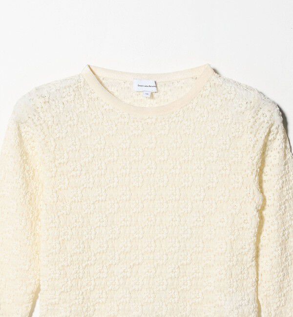 UNITED ARROWS green label relaxing「花柄 ジャガードトップス / キッズ  100cm-160cm」|Tシャツ・カットソー|