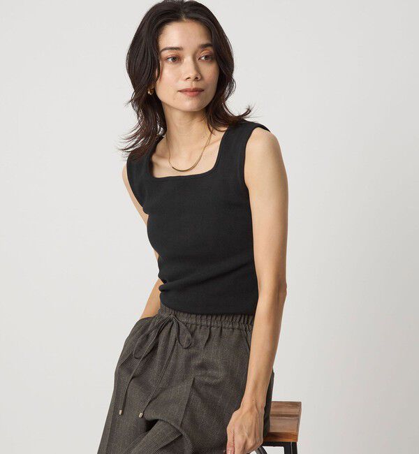 UNITED ARROWS green label relaxing「デコルテ フライス タンクトップ 2」|タンクトップ|