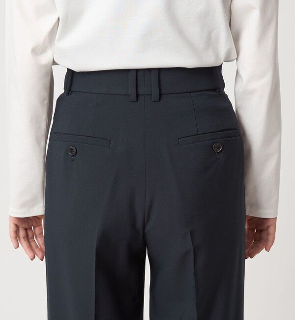 UNITED ARROWS green label relaxing「［size SHORT/TALLあり］キチントボトムス カバー ワイド パンツ」|スラックス|