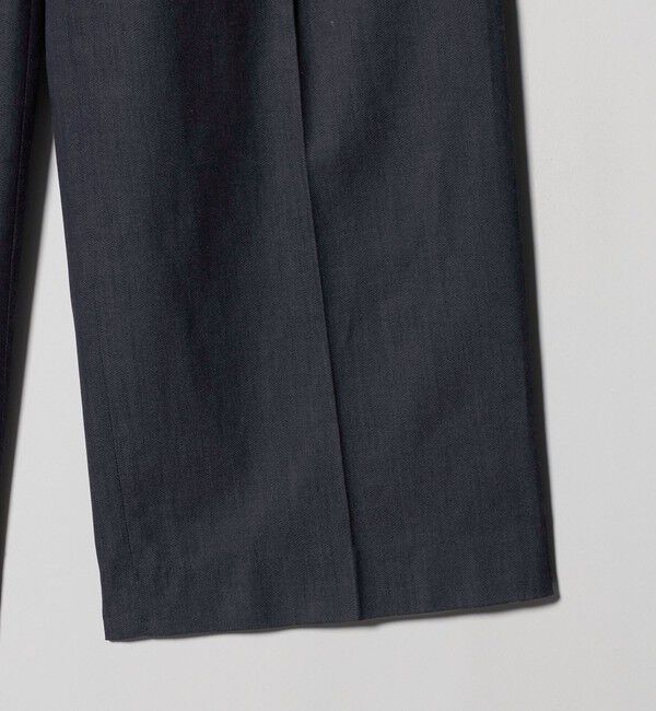 UNITED ARROWS green label relaxing「［size SHORT/TALLあり］キチントボトムス カバー ワイド パンツ シャンブレー」|スラックス|