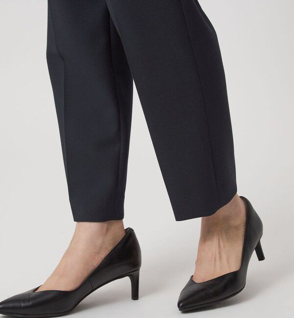 UNITED ARROWS green label relaxing「［size SHORT/TALLあり］ダブルクロス テーパード パンツ ウォッシャブル ストレッチ」|スラックス|