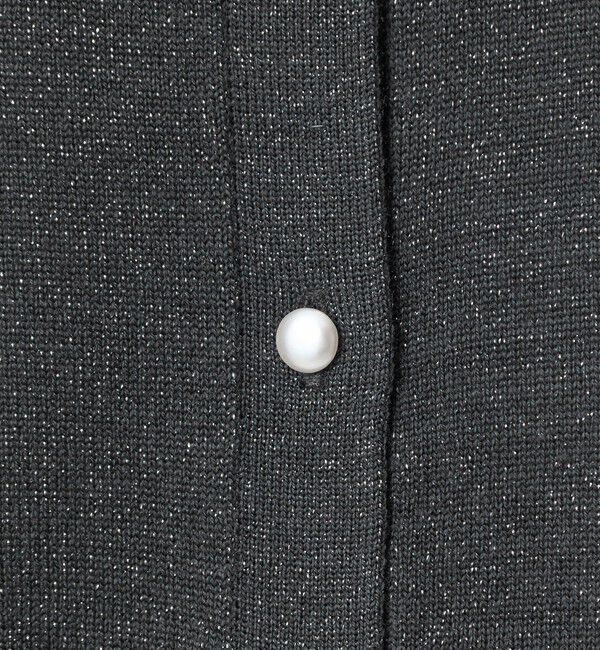 UNITED ARROWS green label relaxing「ラメ クルーネック ニット カーディガン ウォッシャブル」|カーディガン|