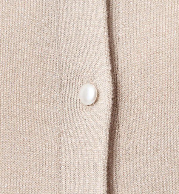 UNITED ARROWS green label relaxing「ラメ クルーネック ニット カーディガン ウォッシャブル」|カーディガン|