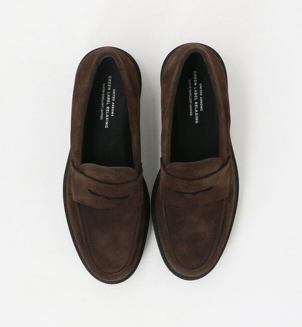UNITED ARROWS green label relaxing「GLR ハッスイ アクティブ ローファー スエード -撥水-」|ローファー|