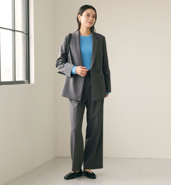 UNITED ARROWS green label relaxing「ダブルクロス ダブル ジャケット ウォッシャブル ストレッチ」|テーラードジャケット|