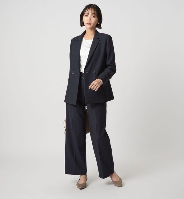 UNITED ARROWS green label relaxing「ダブルクロス ダブル ジャケット ウォッシャブル ストレッチ」|テーラードジャケット|